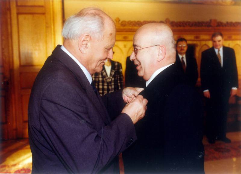 Göncz Árpád és Joel Alon